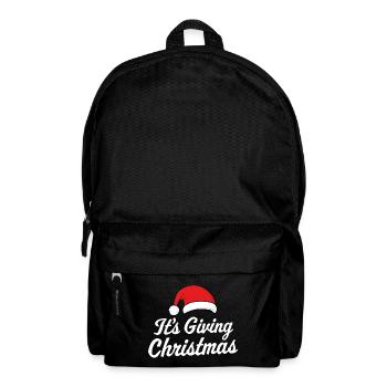 Es ist das Schenken von Weihnachten - Rucksack - Schwarz - Vorne