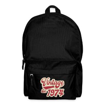 Jahrgang Est 1974 - Rucksack - Schwarz - Vorne