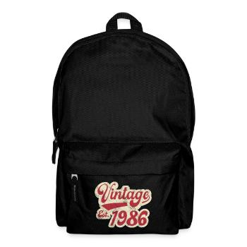 Jahrgang Est 1986 - Rucksack - Schwarz - Vorne