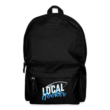 I'm just a local h**ker - Fishing Design - Backpack - black - Front