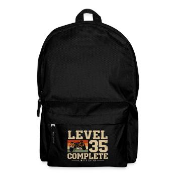 35 Geburtstag Geschenk Level 35 Complete - Rucksack - Schwarz - Vorne