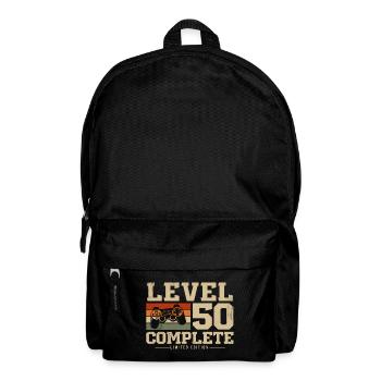 50 Geburtstag Geschenk Level 50 Complete - Rucksack - Schwarz - Vorne