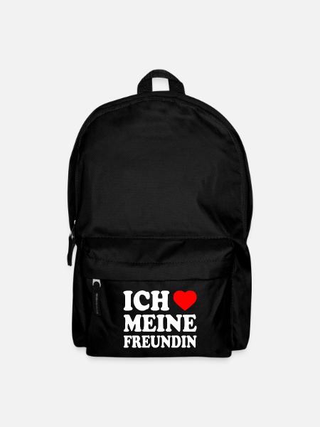 Ich liebe meine freundin - Rucksack - Schwarz
