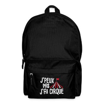 J'peux pas j'ai cirque - Sac à dos - noir - Devant