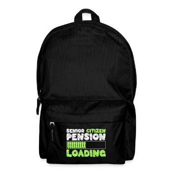Rentner Ruhe Senior - Rucksack - Schwarz - Vorne
