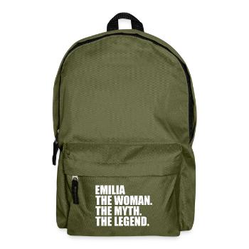 Femme Mythe Légende Nom Emilia - Sac à dos - vert olive - Devant