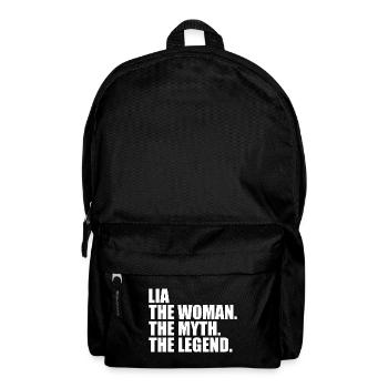 Woman Mythos Legende Name Lia - Rucksack - Schwarz - Vorne