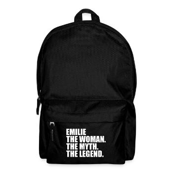 Woman Myth Legend Name Emilie - Backpack - black - Front