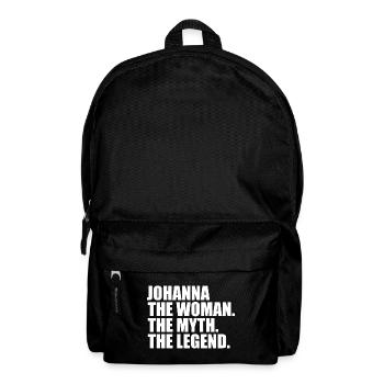 Woman Mythos Legende Name Johanna - Rucksack - Schwarz - Vorne