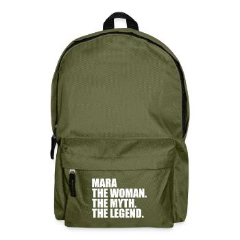 Woman Mythos Legende Name Mara - Rucksack - Olivgrün - Vorne
