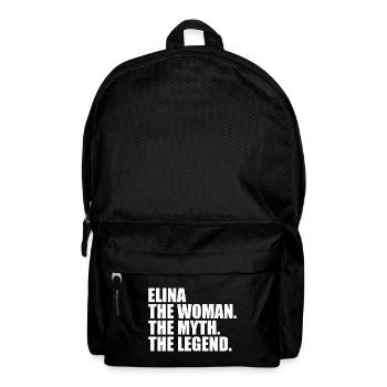 Woman Myth Legend Name Elina - Backpack - black - Front