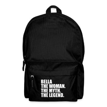 Woman Mythos Legende Name Bella - Rucksack - Schwarz - Vorne