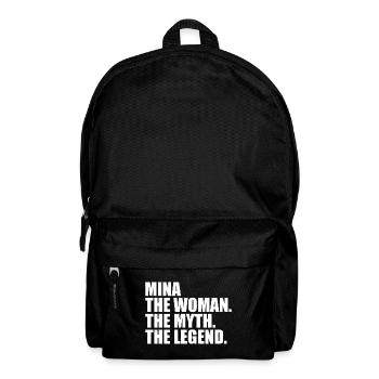 Woman Mythos Legende Name Mina - Rucksack - Schwarz - Vorne