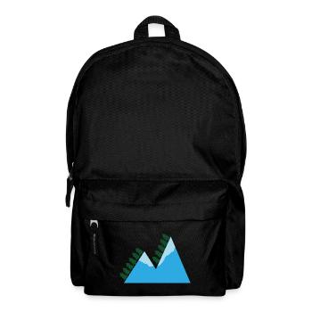 Berge - Rucksack - Schwarz - Vorne