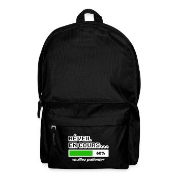 Réveil en cours, veuillez patienter - Sac à dos - noir - Devant