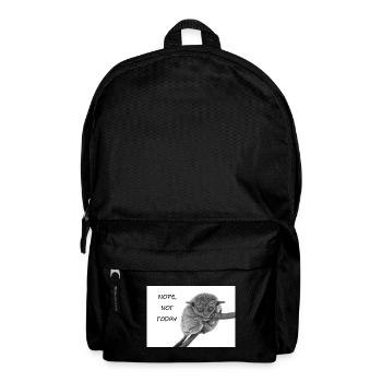Nope, not today - Rucksack - Schwarz - Vorne