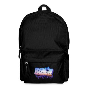 Berlin Graffiti Schriftzug - Rucksack - Schwarz - Vorne