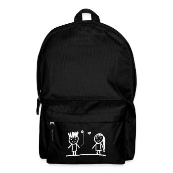 Joyeuse Saint-Valentin Couple Cadeau de Saint-Valentin Amour - Sac à dos - noir - Devant