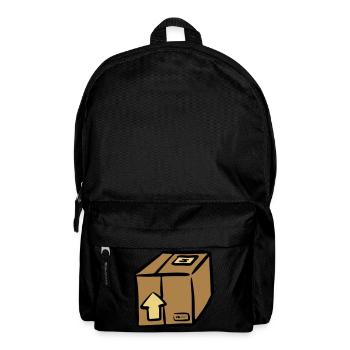 Paket Paketdienst package paquet Paketlieferung - Rucksack - Schwarz - Vorne
