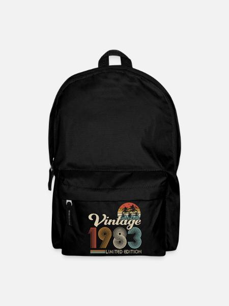 Vintage 1983 Jahrgang Retro Geburtstag Geschenk - Rucksack - Schwarz