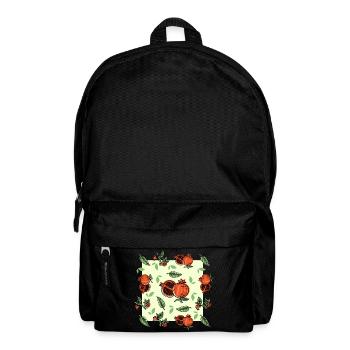Retro Vintage Grunge Style Pomegranate - Backpack - black - Front