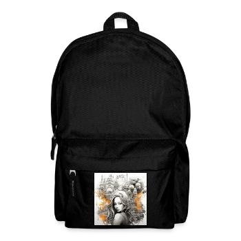 BadX Art Kunst City Femme Design - Sac à dos - noir - Devant