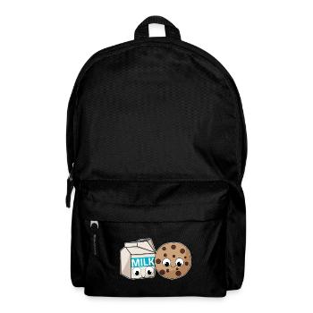 Cookies and Milk Kawaii Illustration Love Match - Backpack - black - Front
