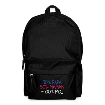 50% dad 50% mom - Backpack - black - Front