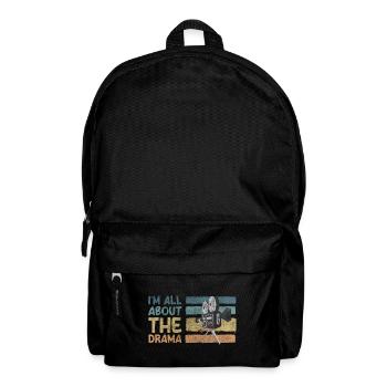 Theater Theaterstück Spielen Vorhang - Rucksack - Schwarz - Vorne