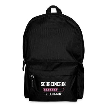 Schreinerin Ausbildung 2 Lehrjahr zweites Jahr - Rucksack - Schwarz - Vorne