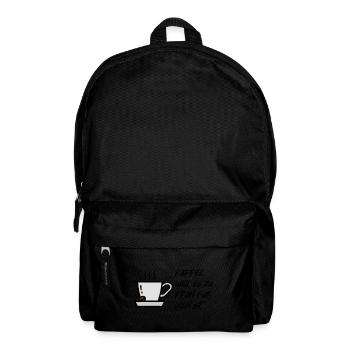 Kaffee - Rucksack - Schwarz - Vorne