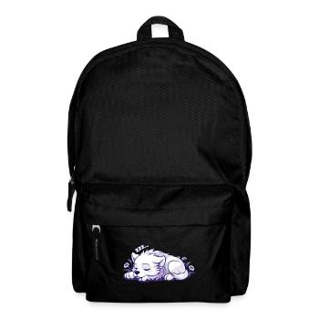 Schlafender Hund - Aufkleber - Rucksack - Schwarz - Vorne
