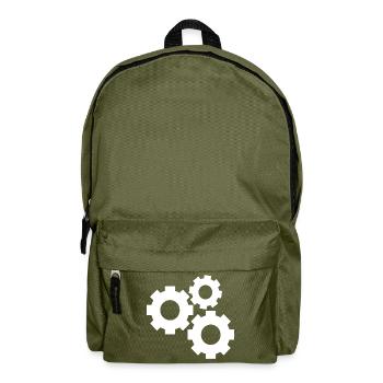 Zahnräder - Rucksack - Olivgrün - Vorne