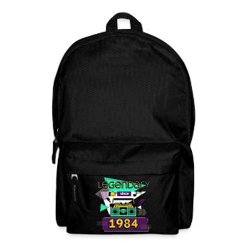 legendary since 1984 - Rucksack - Schwarz - Vorne