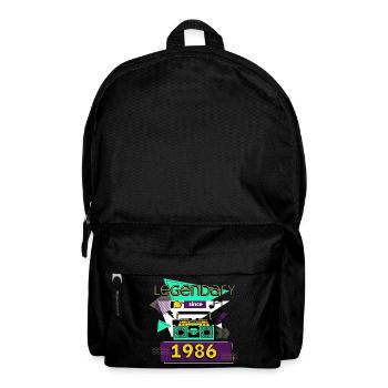 legendary since 1986 - Rucksack - Schwarz - Vorne