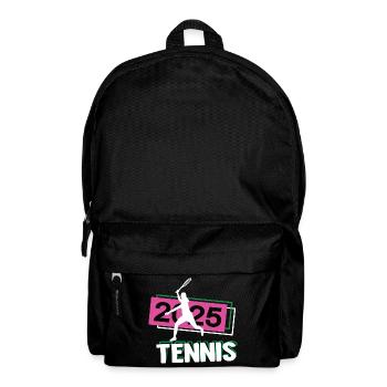 Tennis 2025 Tennistrainerin Tennisspielerin in 25 - Rucksack - Schwarz - Vorne