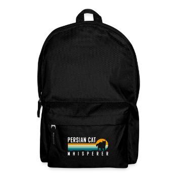 Perser Katze Katzendame Katzenfreund Katzenmama - Rucksack - Schwarz - Vorne