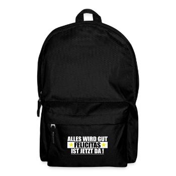 Felicitas Last Name First Name Birthday - Backpack - black - Front