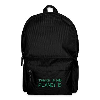 there is no planet b - Rucksack - Schwarz - Vorne