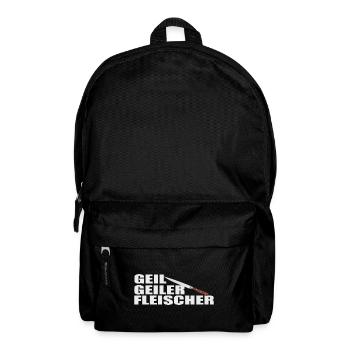 Fleischer Metzger Zerleger Schlachter - Rucksack - Schwarz - Vorne