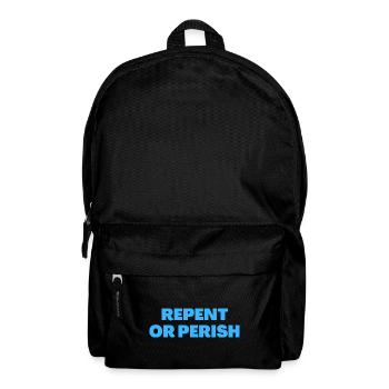 Repentez-vous ou périssez - Citations chrétiennes - Sac à dos - noir - Devant
