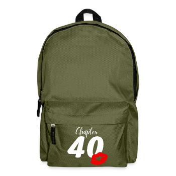 40th birthday - Backpack - olive green - Front