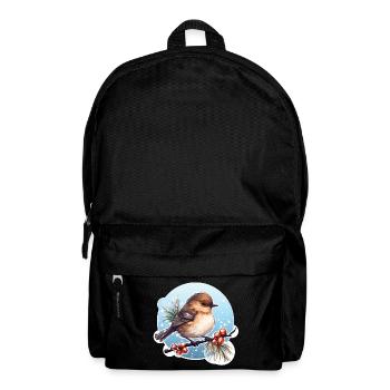Tarier des prés en hiver - Sac à dos - noir - Devant