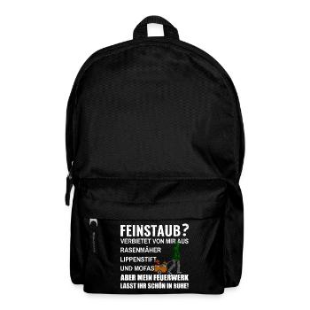 Pro Feuerwerk Pyro Silvester - Rucksack - Schwarz - Vorne
