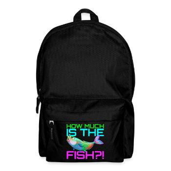 Wieviel kostet der Fisch? | How much is the fish? - Rucksack - Schwarz - Vorne