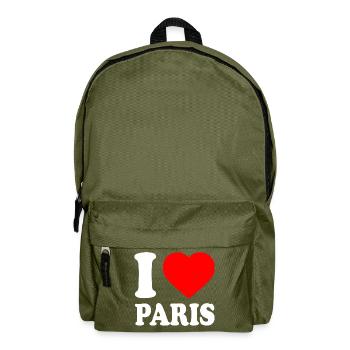 I love paris - Sac à dos - vert olive - Devant