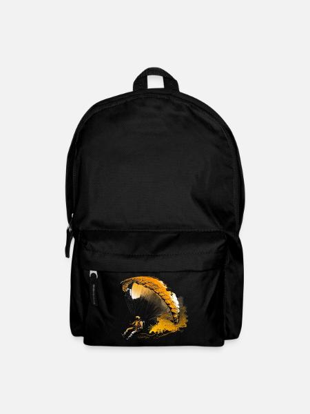 Hoch hinaus, Paragliding - Rucksack - Schwarz