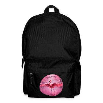 Flamingo Ballerina - Rucksack - Schwarz - Vorne