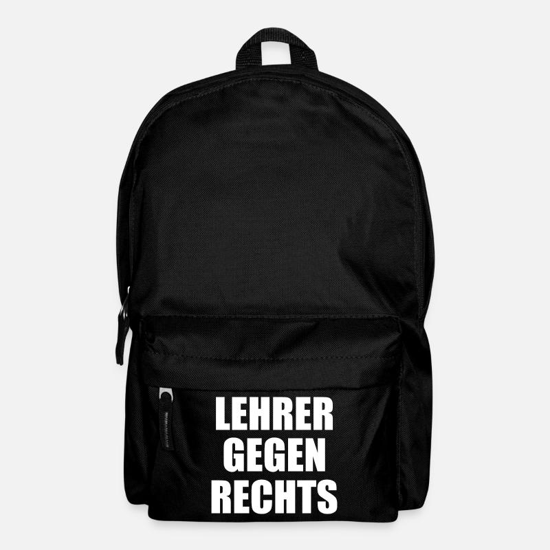 Lehrer gegen rechts - Rucksack - Schwarz