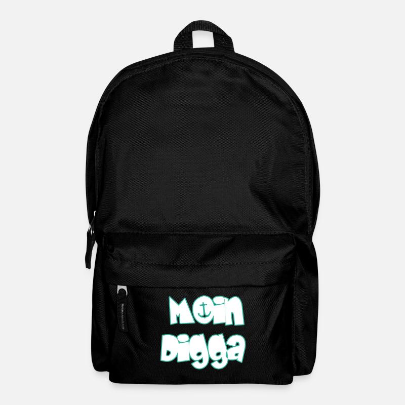 Moin Digga - Rucksack - Schwarz